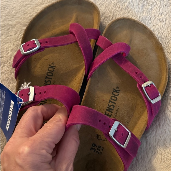 Birkenstock - Mayari Leather Festival Fuchsia (NEW W/ TAGS) - Picture 2 of 6